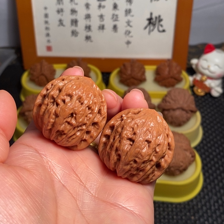 文玩核桃把件36铁锤