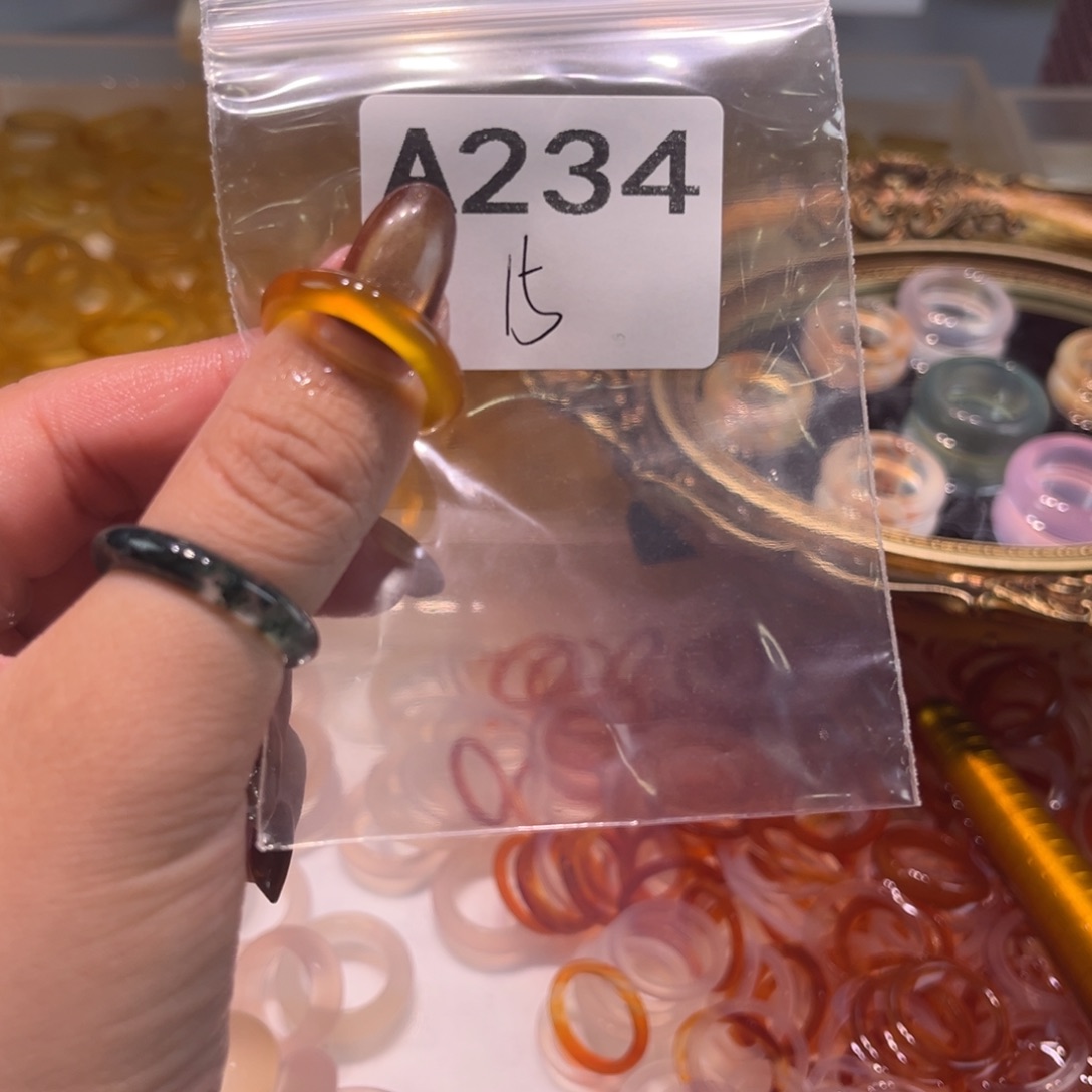 玛瑙/玉髓未镶嵌戒指234