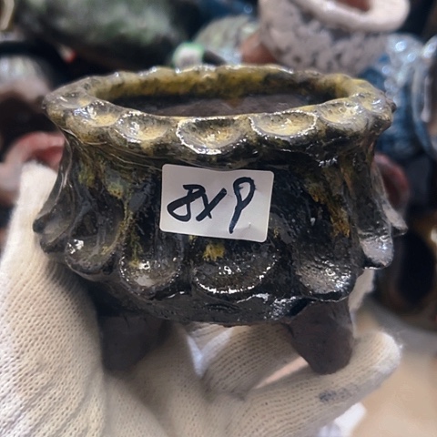 红陶粗陶花盆手工