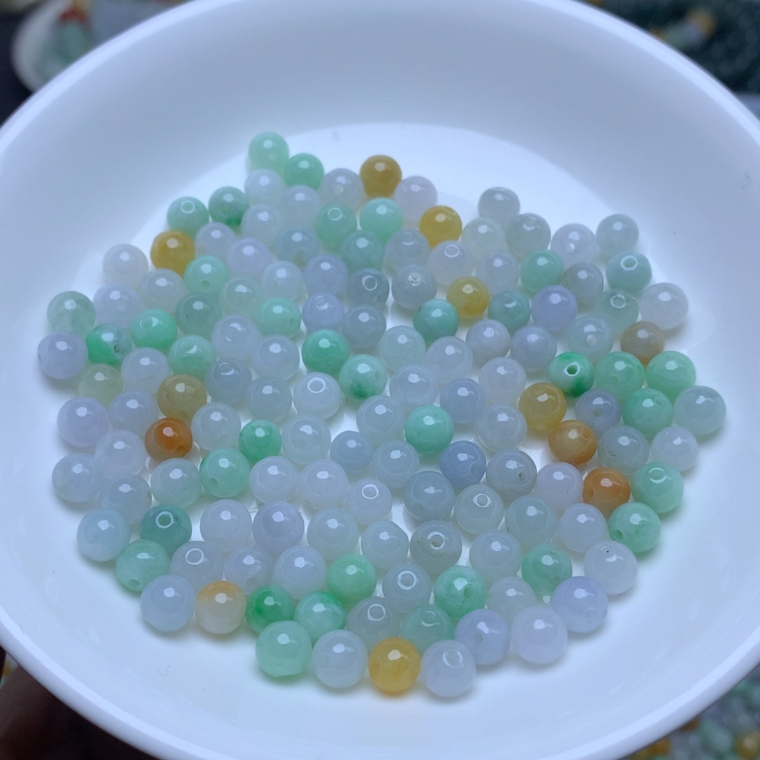 【闪购商品】未镶嵌翡翠手链卡5.5冰三彩40个