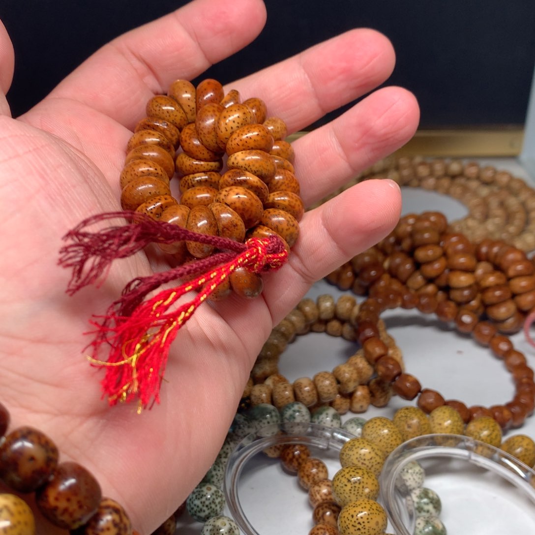 吊坠星月菩提陈化料13蒜瓣大肠手持款