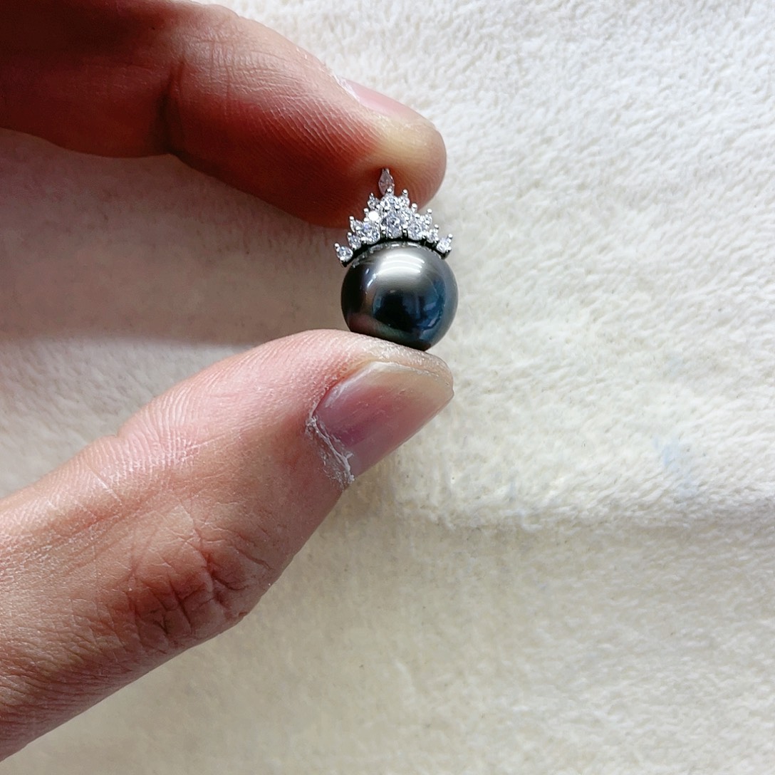 海水珍珠颈饰银S925镶嵌