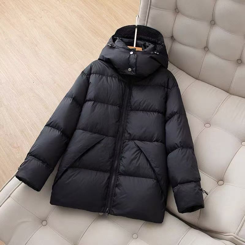 羽绒服女短款2025年冬季新款韩版时尚小个子加厚保暖90白鸭绒外套