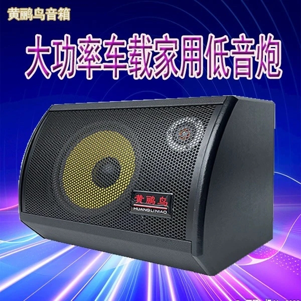 8寸大功率扇形低音炮220V12V24V家用K歌车载音响有源插卡音箱质