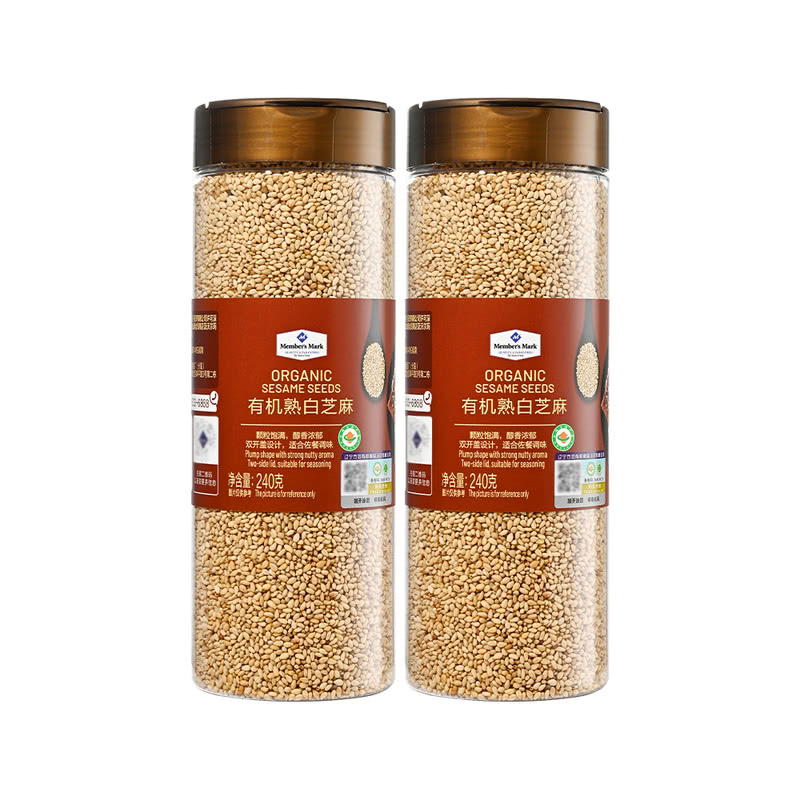 Member's Mark 有机熟白芝麻 240G*2