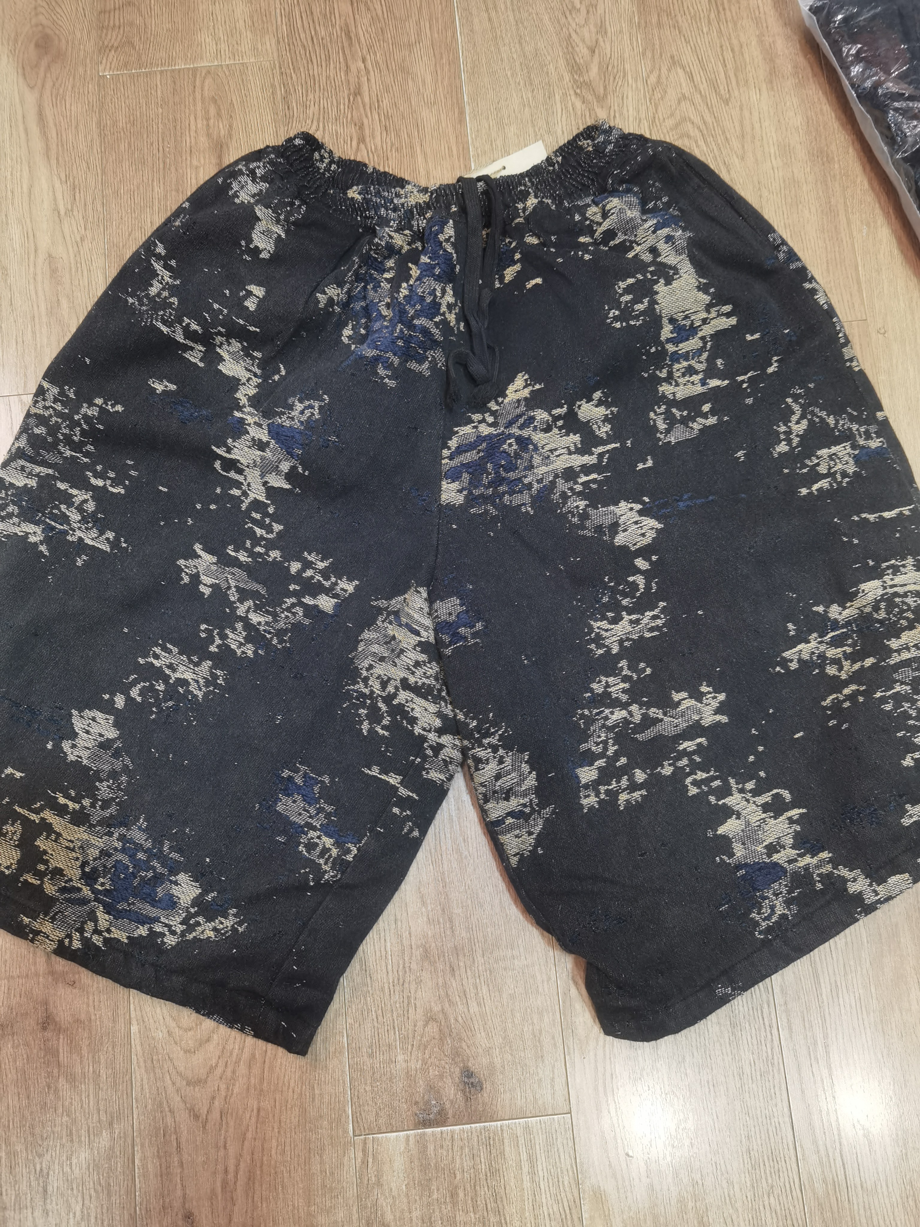 麻苏苏原创  文艺复古个性提花粗麻棉裤