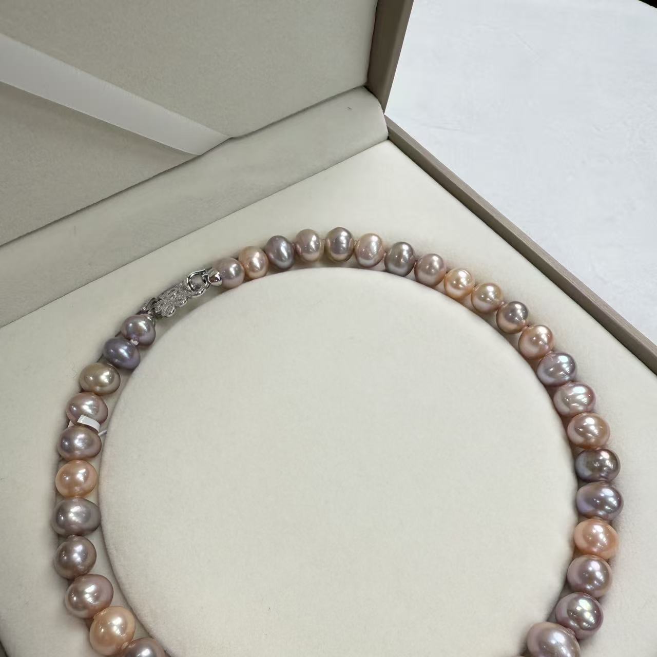 娜点珠宝 淡水无核糖果 9-11mm珍珠项链 S