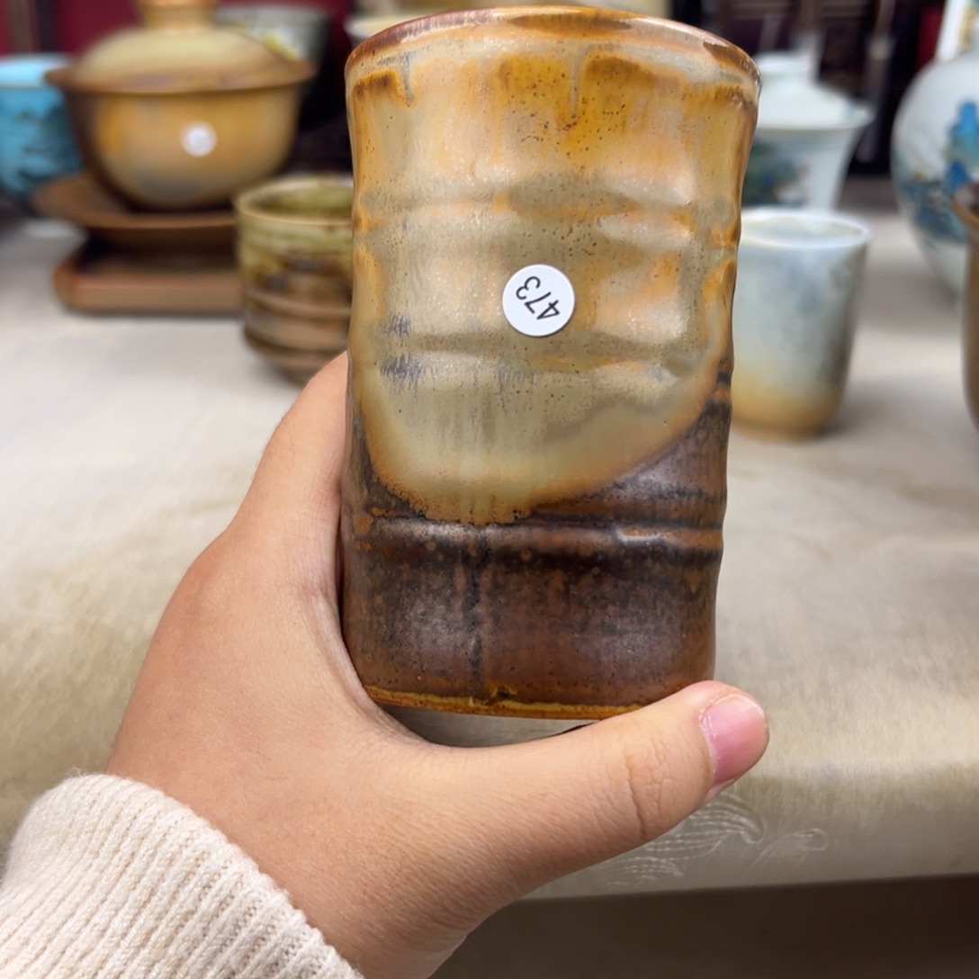 杯纯手工柴烧主人杯