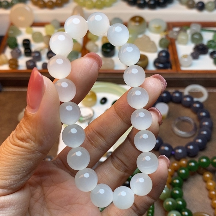 和田玉未镶嵌手链