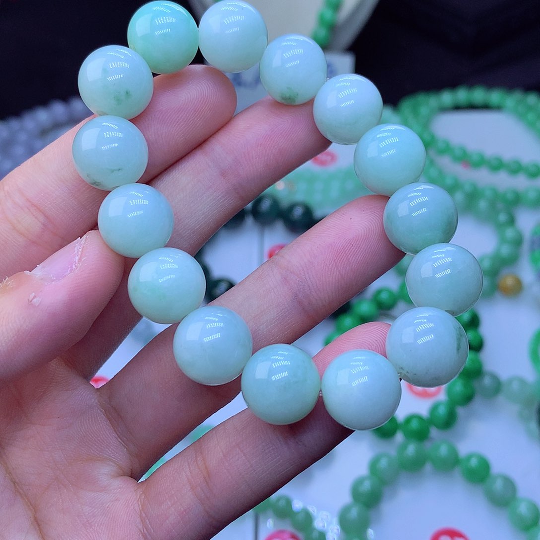 翡翠毛衣链未镶嵌13