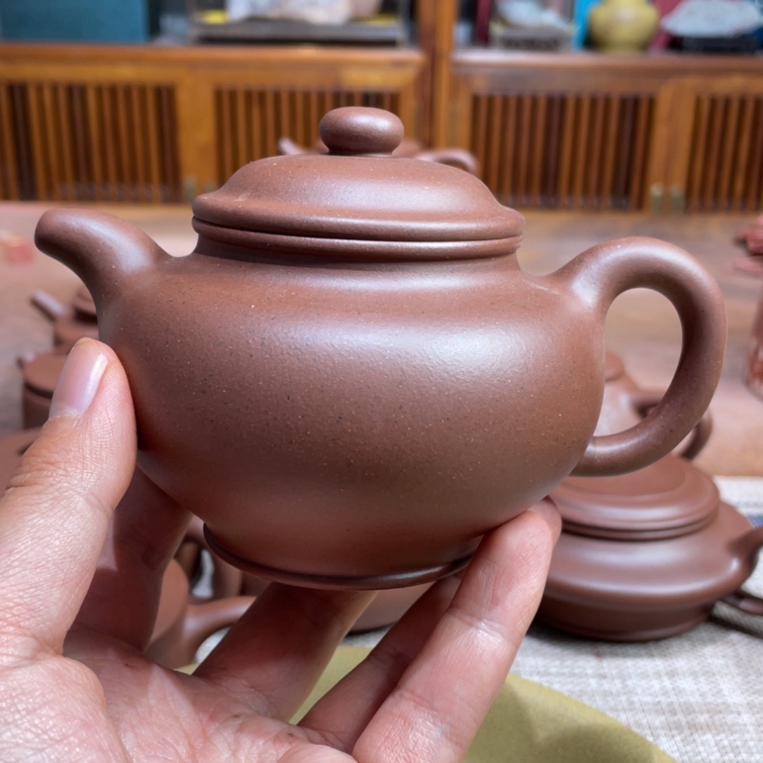 紫砂茶壶天**鸿宜兴紫砂原矿紫砂壶