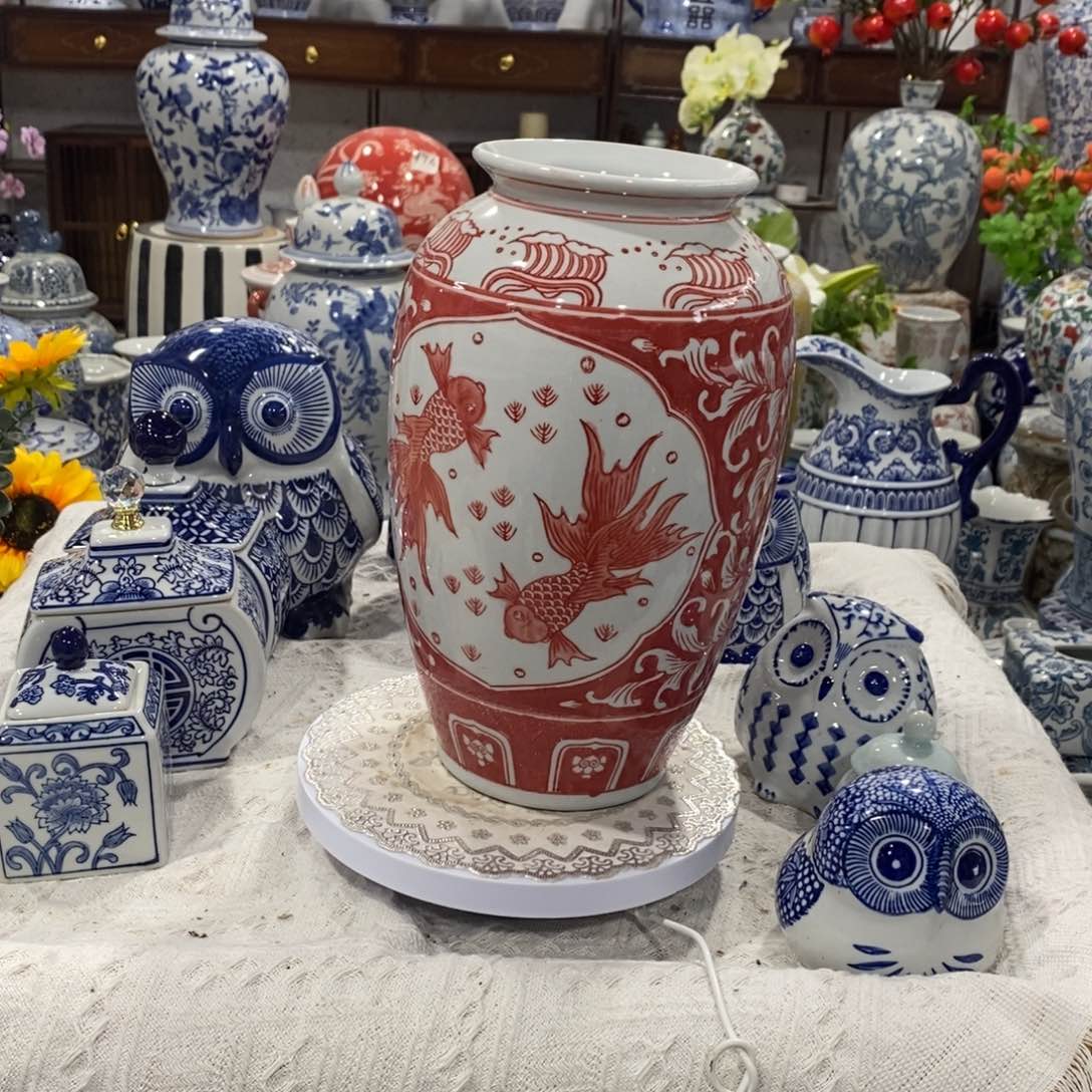 【闪购商品】摆件年年有鱼萝卜瓶