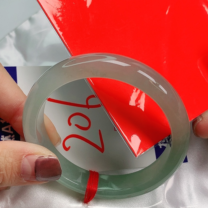 翡翠手镯未镶嵌54圈缅甸天然翡翠A货