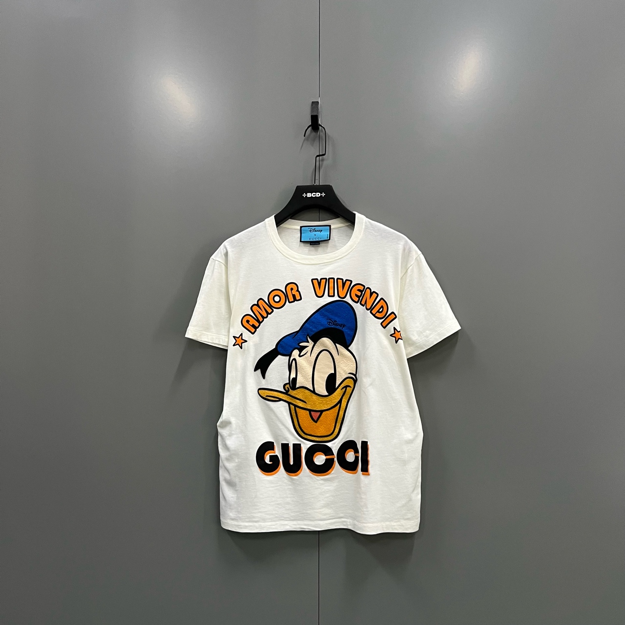 95新 GUCCI/古驰 （c3）唐老鸭印花短袖 XXS码 604755