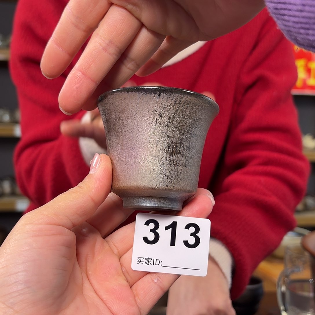 杯坭兴陶柴烧全手工原矿泥料杯