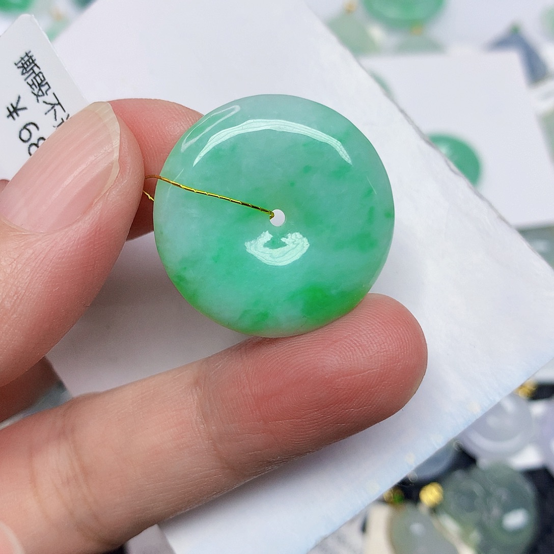 翡翠未镶嵌颈饰356789