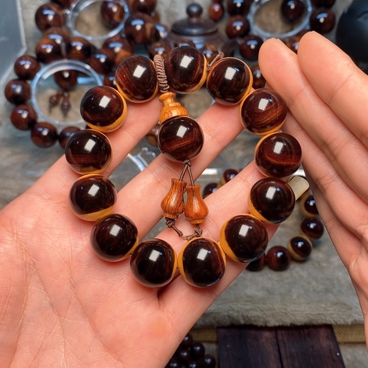 黄花梨/降香黄檀?****紫油梨成品加工手串