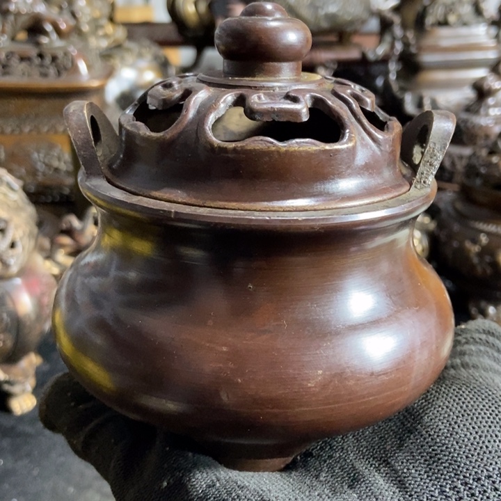 铜器工艺品摆件香炉摆件