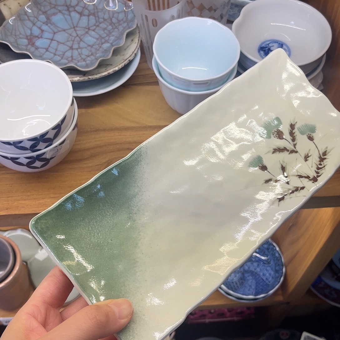 瓷片橘吉长盘来咯