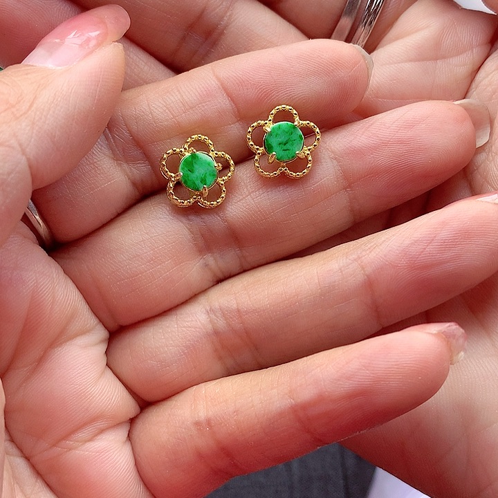 翡翠颈饰银S925镶嵌翡翠