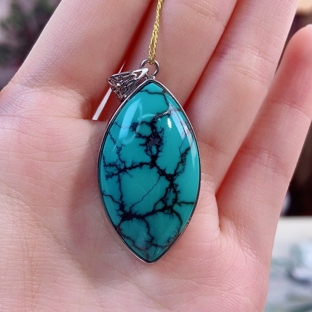 银S925镶嵌绿松石珠宝奇石