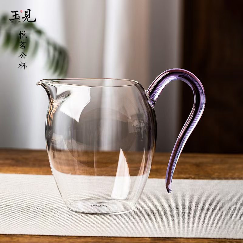 玉见·悦茗公道杯分茶杯透紫