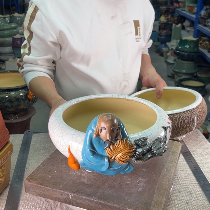 泳坤堂石湾盆陶瓷