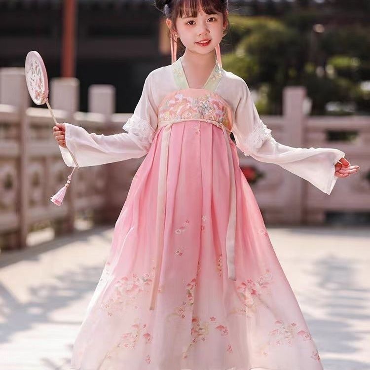 2211女童秋款汉服裙长裙