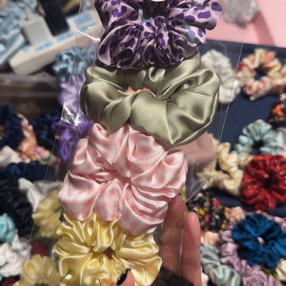 桑蚕丝100%发圈四个