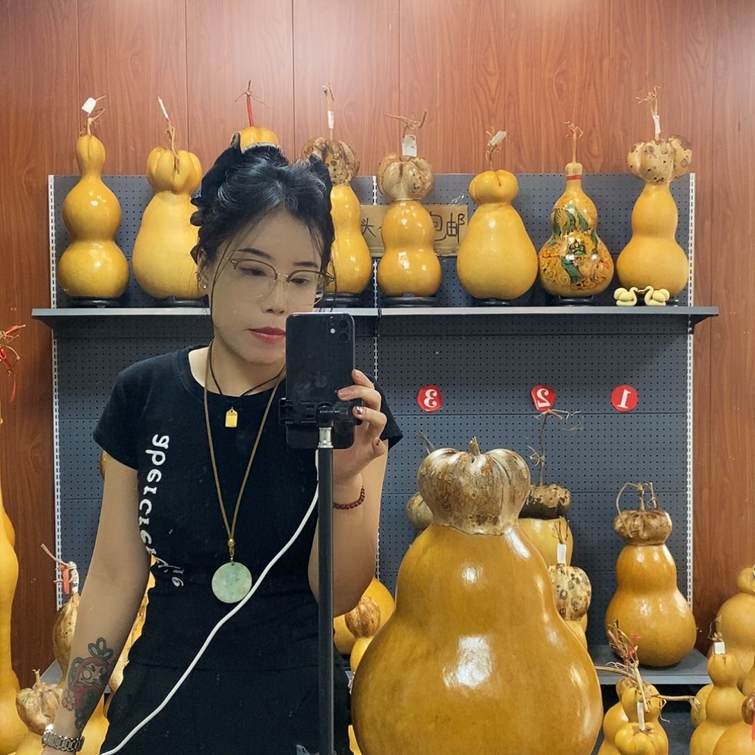 扶*∑莲花头钱袋子葫芦