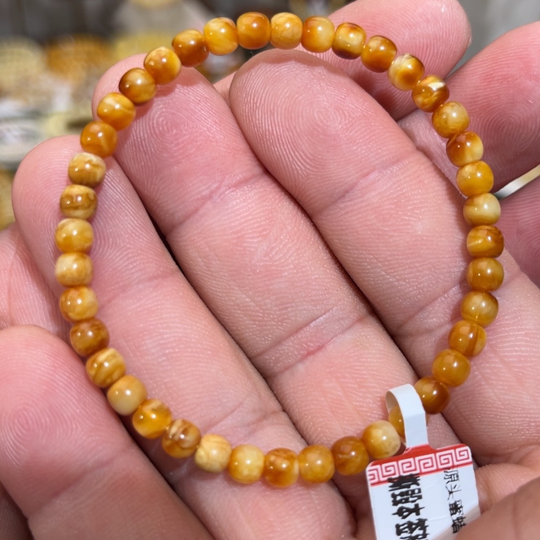 琥珀未镶嵌手链微瑕00005.0mm
