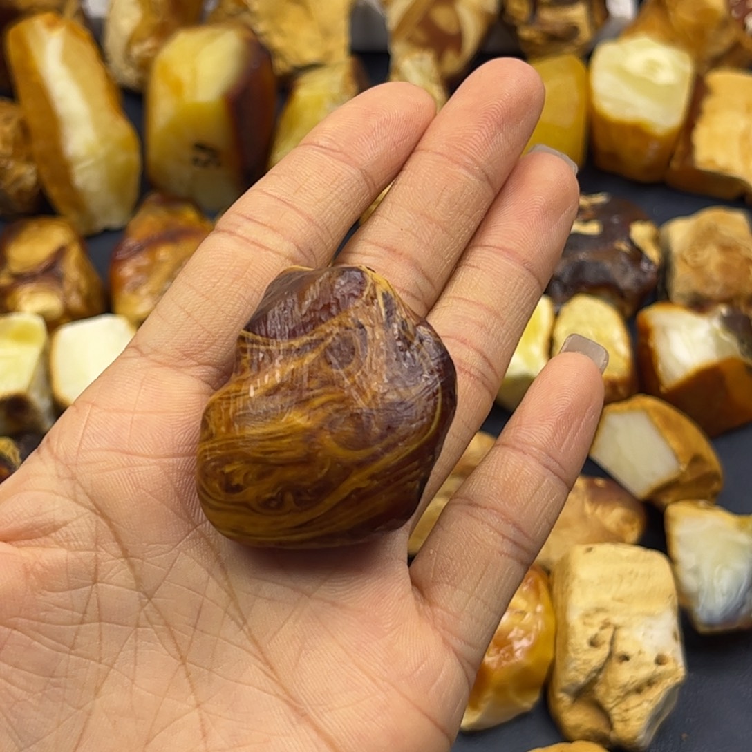 西***哥定制琥珀未镶嵌蜜蜡定制