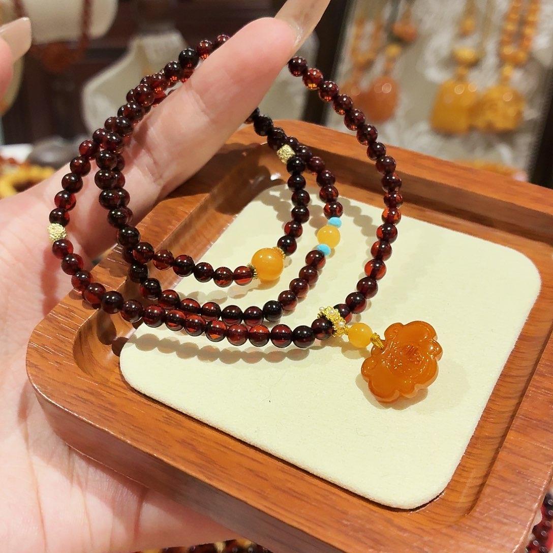 蜜蜡未镶嵌手链手串