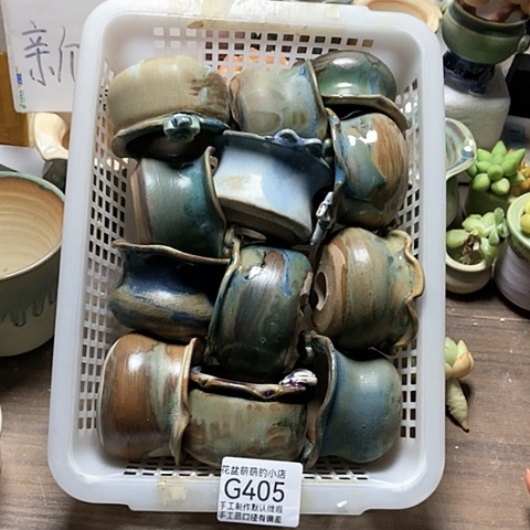 紫砂花盆405微瑕品口径5到5.5左右