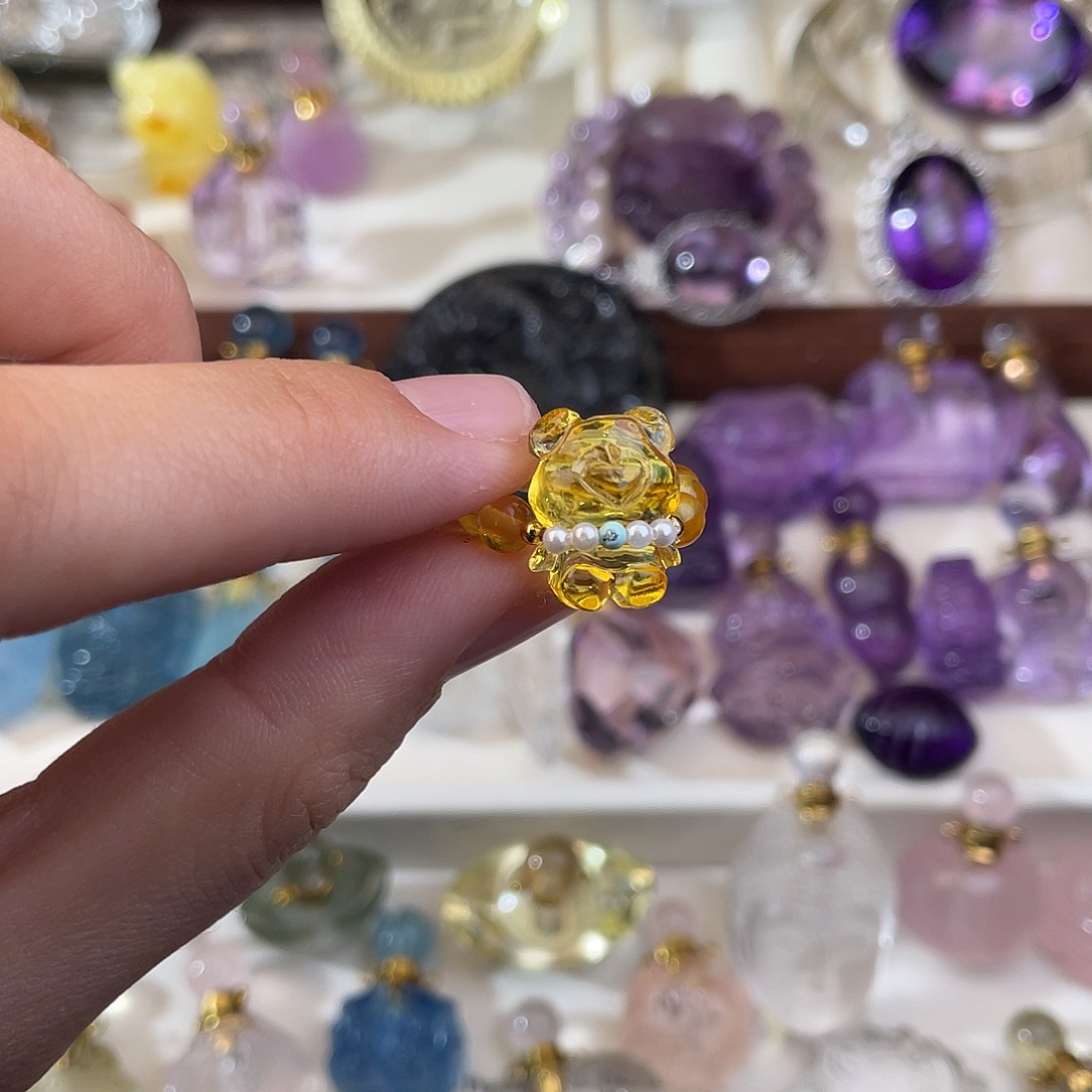 紫晶颈饰未镶嵌烟****聪天然水晶吊坠827