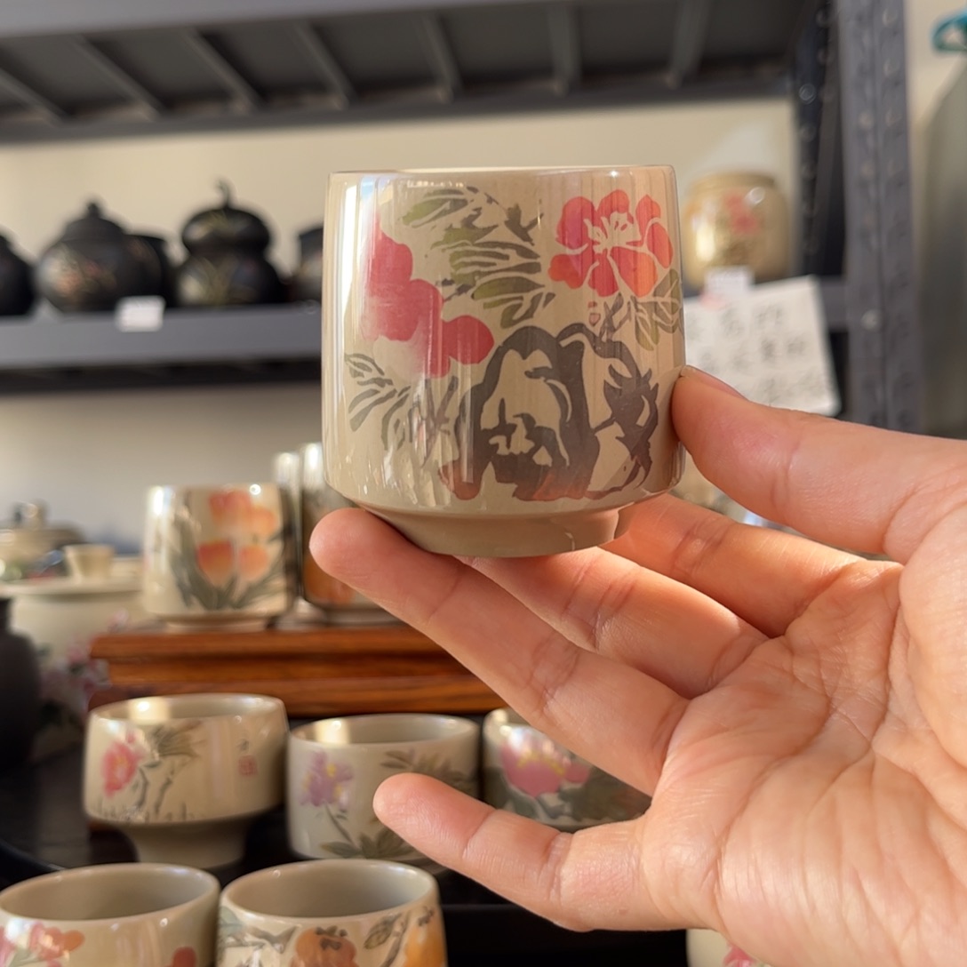 白泥水亮光茶杯30