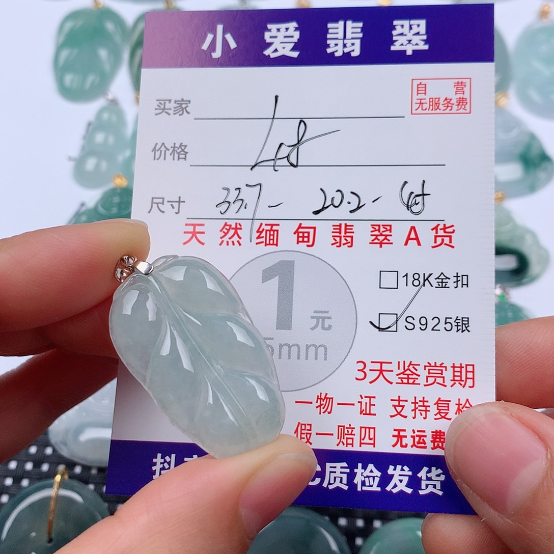 翡翠未镶嵌颈饰挂件