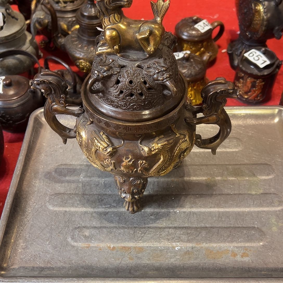 云***飞黄铜摆件，文房摆件