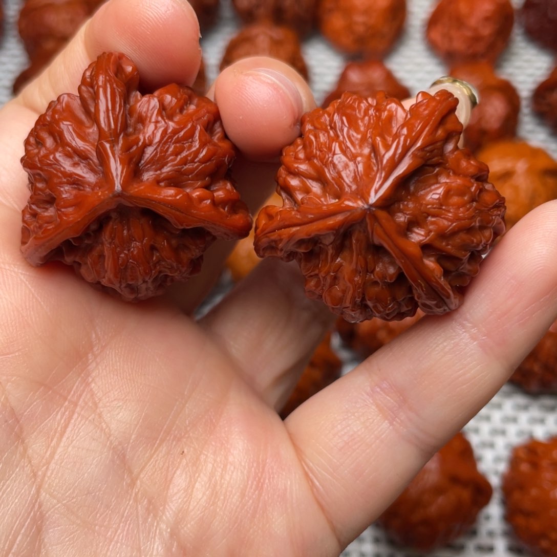 桃核吊坠文玩核桃 手把件 盘山三棱 36