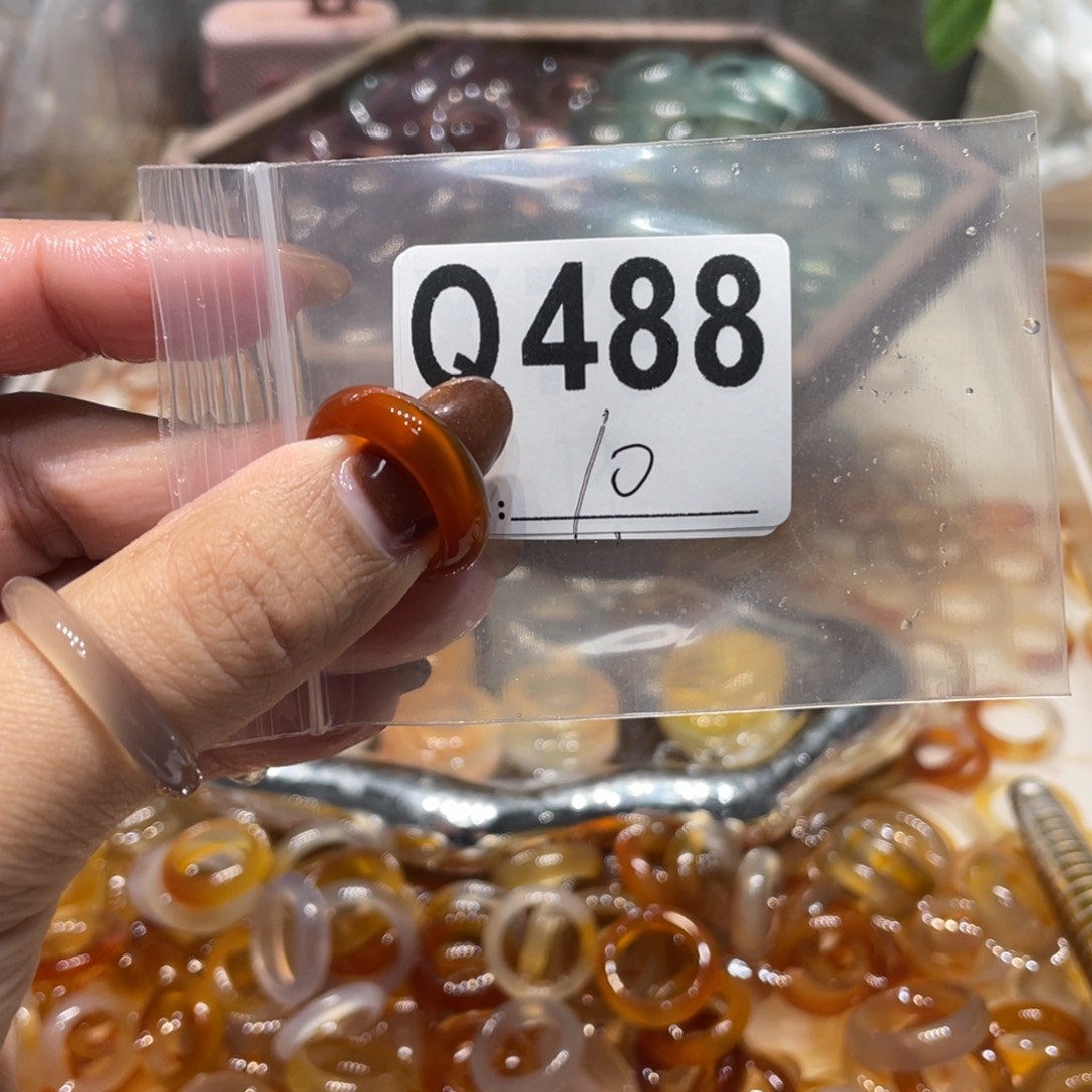 玛瑙/玉髓未镶嵌戒指488