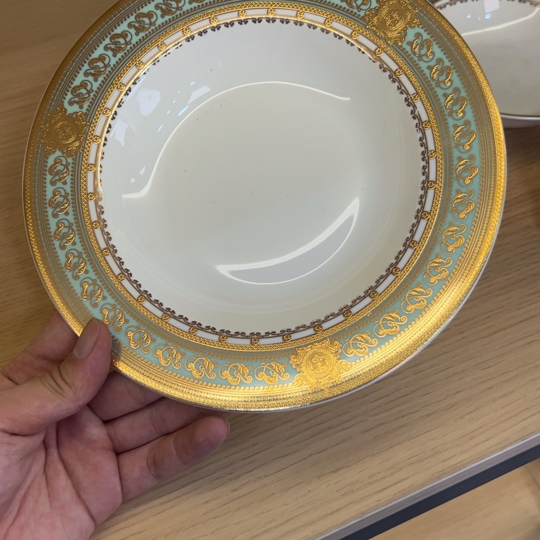 瓷片8.5寸草帽盘两个一单