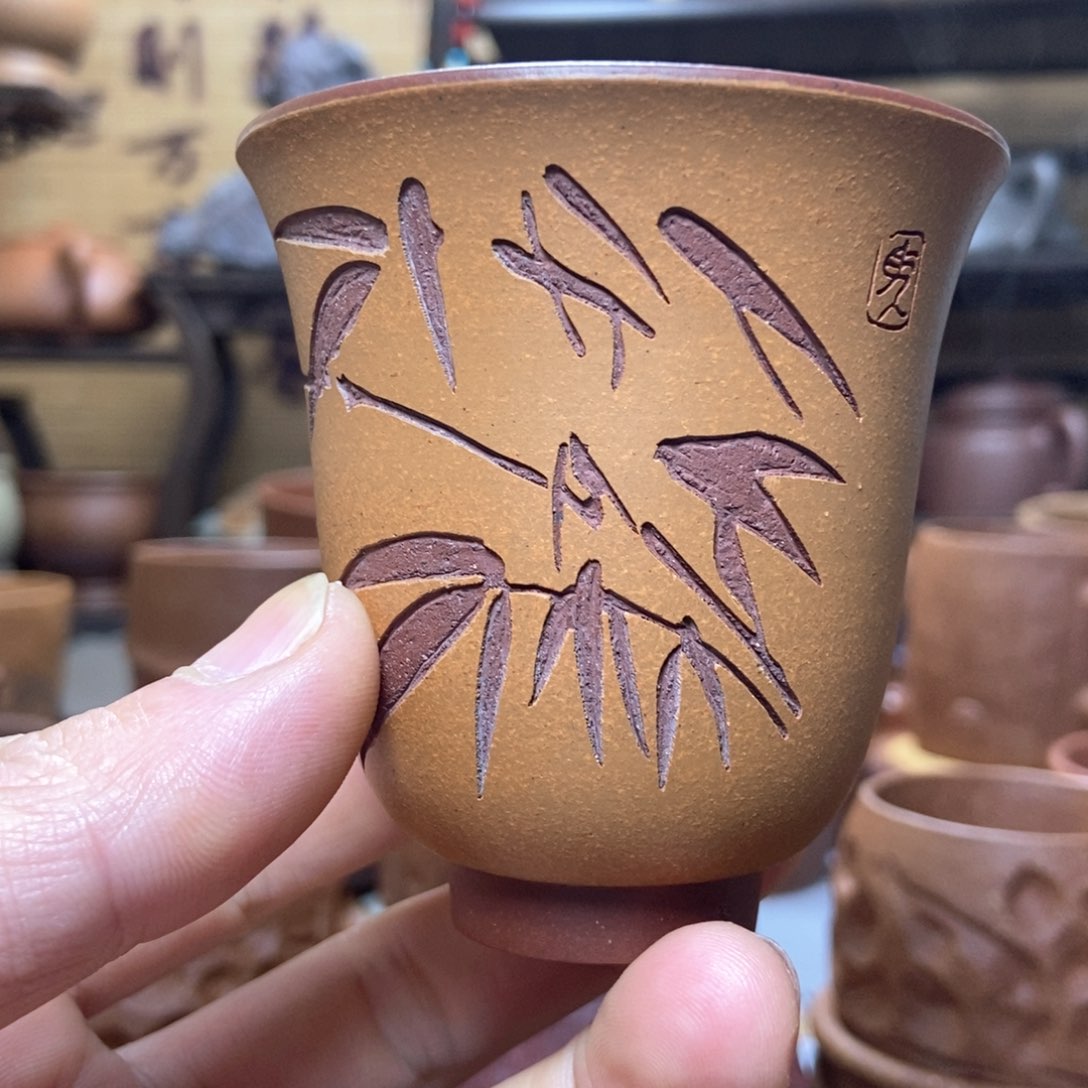 紫砂茶杯紫砂主人杯130毫升