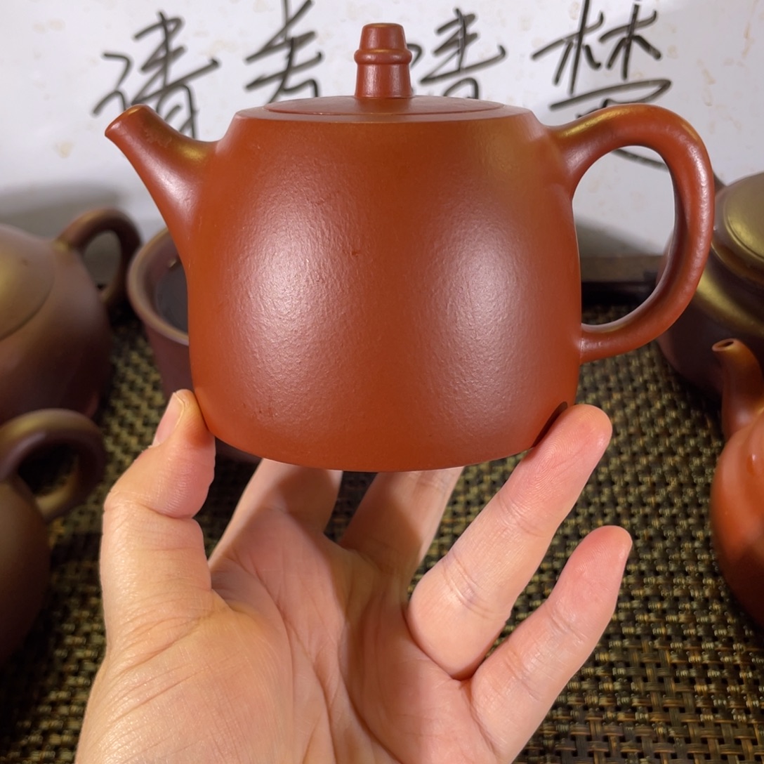 @***然茶壶紫砂汉铎微瑕