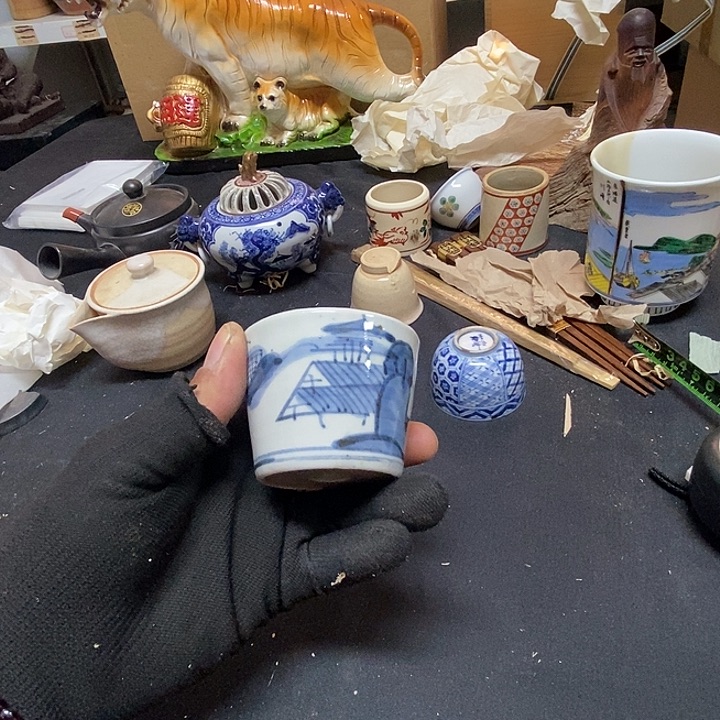 夏***中古杂项回流瓷器