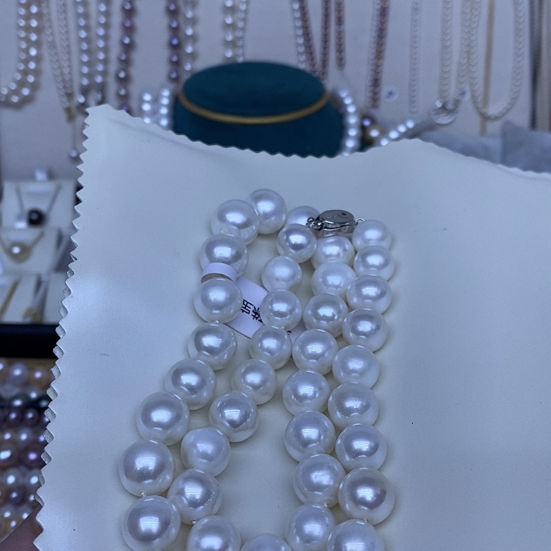 淡水珍珠卡11到12长50银S925镶嵌
