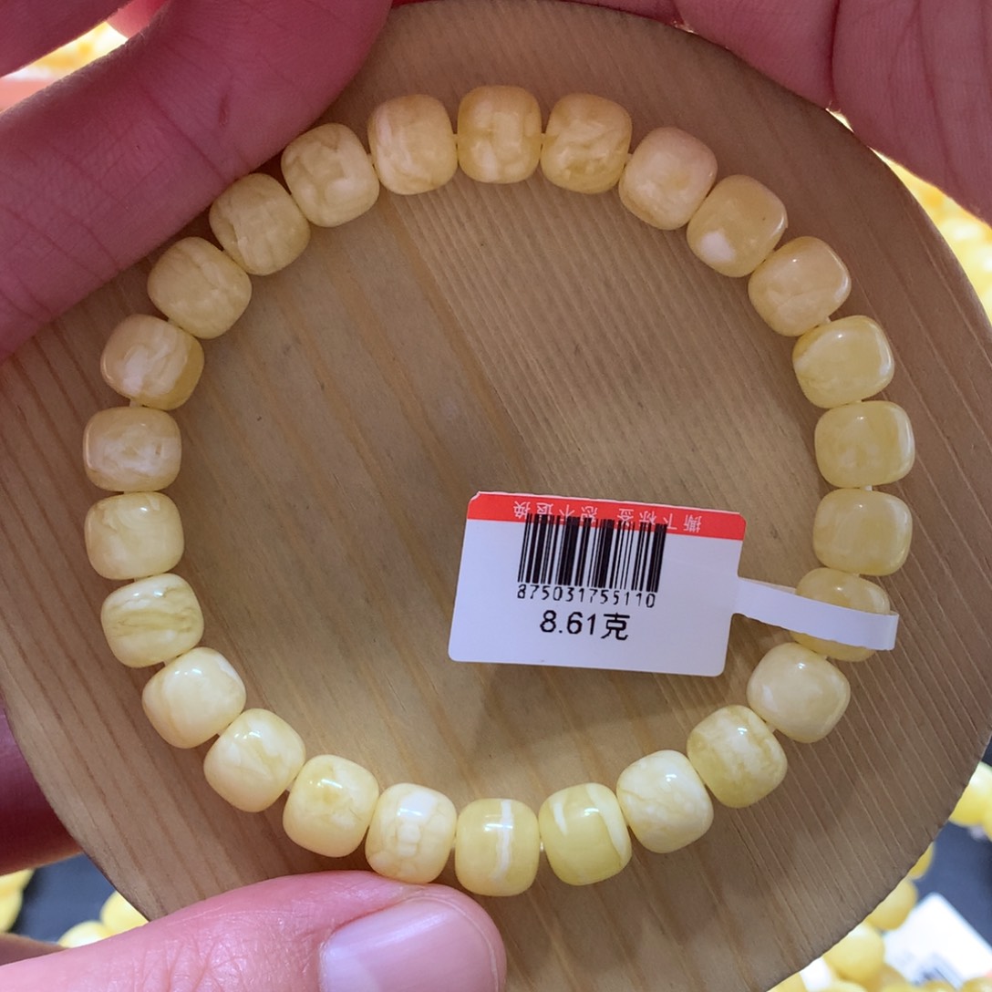 蜜蜡手链未镶嵌感*蜜蜡