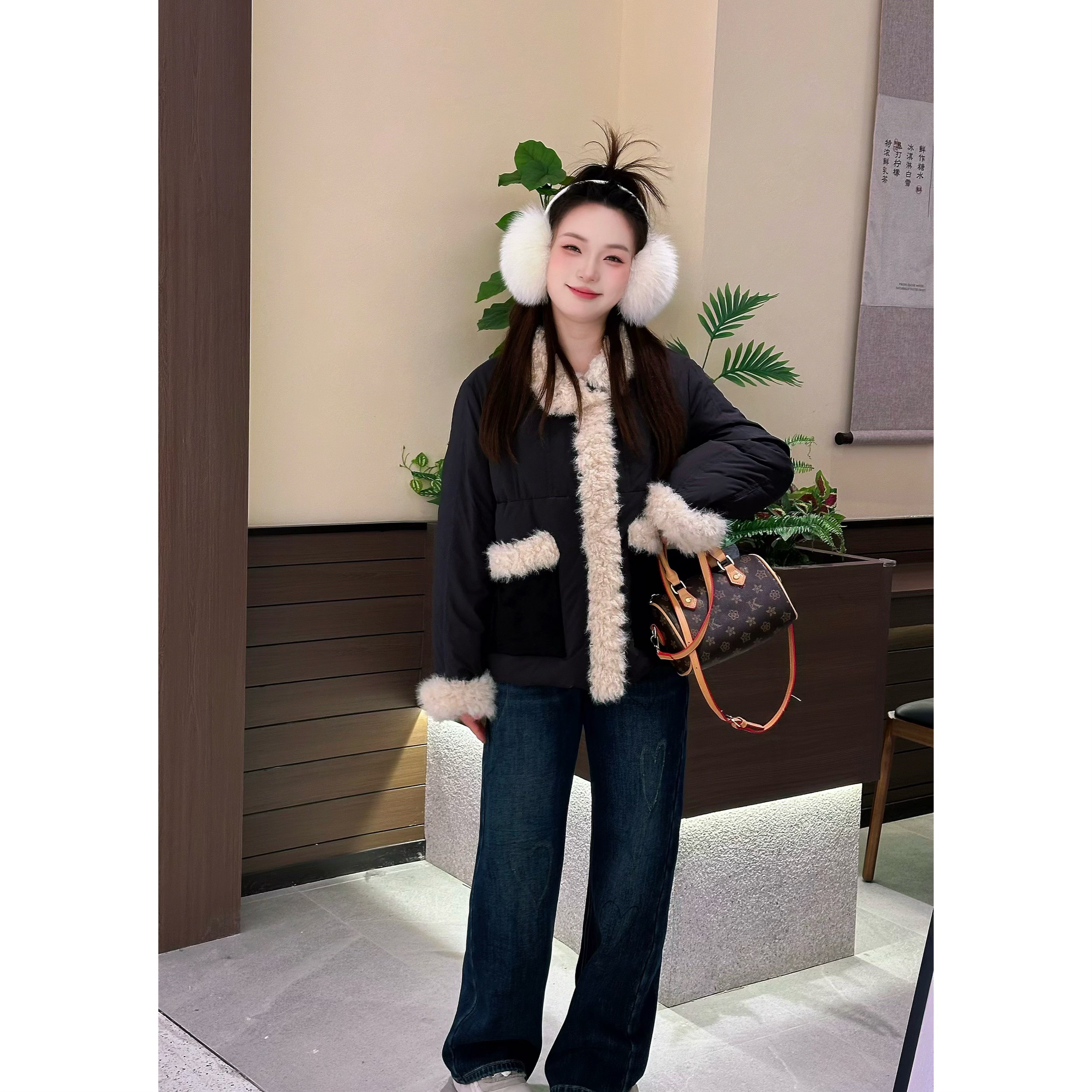 楠序【北极回想】魏魏微胖女装冬季显瘦加厚90白鸭绒羽绒服NX13980