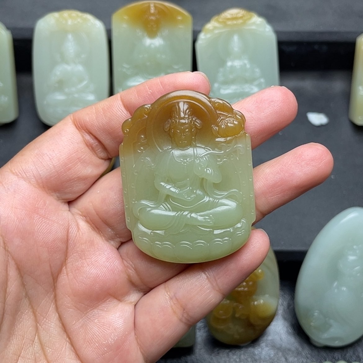 【闪购商品】和田玉（糖玉）未镶嵌颈饰@****@