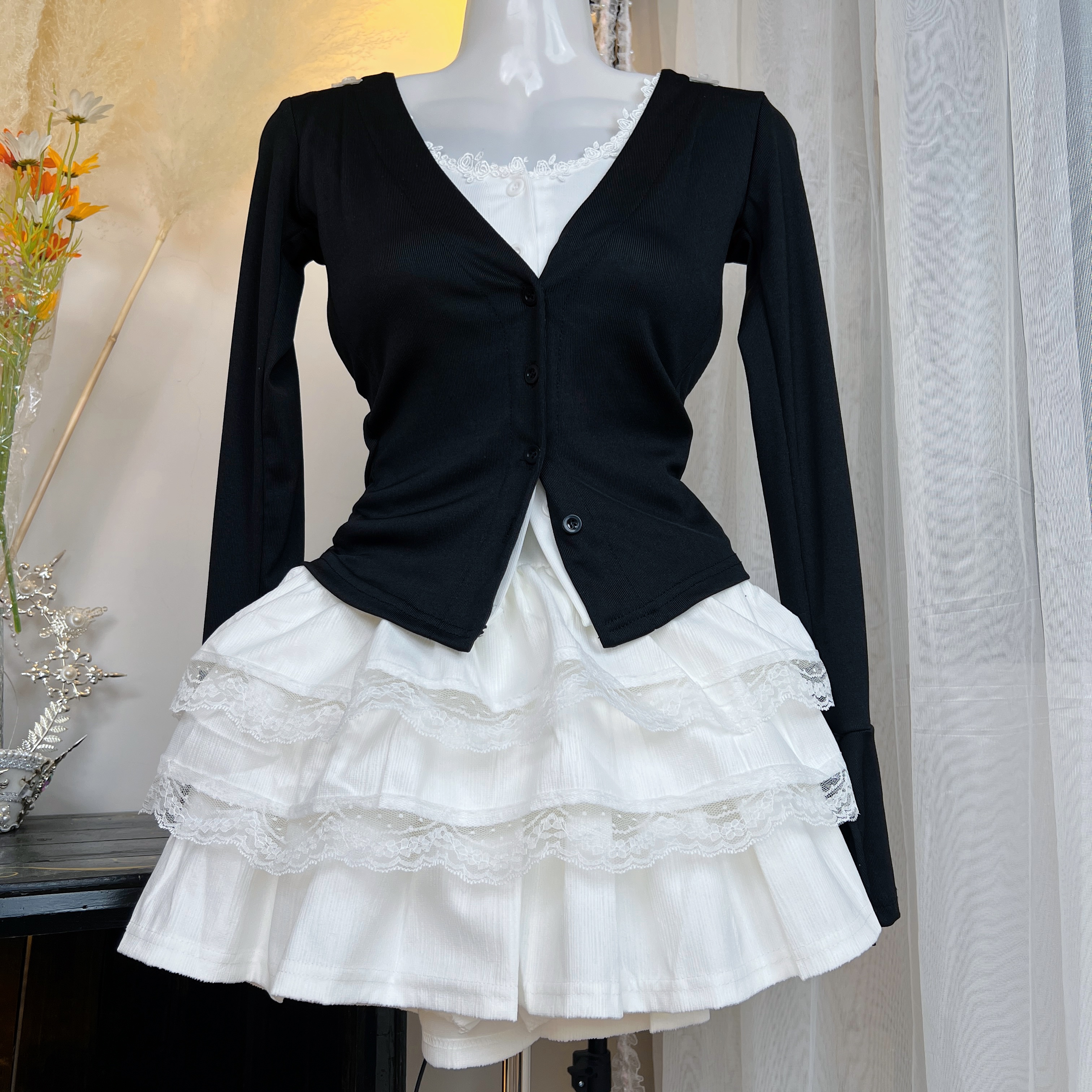 【兜小兜原创】古玫瑰重工蛋糕蓬蓬裙Lolita裙