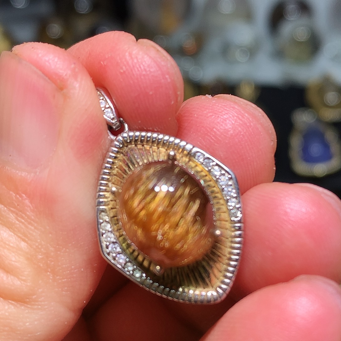 珠宝半成品水晶银S925镀金镶嵌定制款